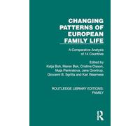 Changing Patterns of European Family Life: A Comparative Analysis of 14 Countries