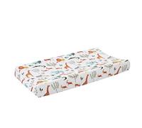 Changing Table Pad Cover -Diaper Changing Pad Cover | Cotton Breathable Waterproof Diaper Changing Mat Sheets | Cute Print Patterns Nursery Changing Table Sheets Fit 32"X 16" Pad