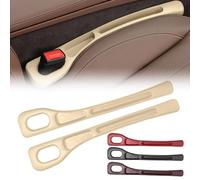 CHANGKAIFA 2 Pezzi Riempitivo per Sedili Auto per Ford Focus Turnier 4 (IV) HP I 2018-2024 -, Car Seat Gap Filler,Striscia a Prova di Perdite sul Lato del Sedile,Striscia di Riempimento,Beige
