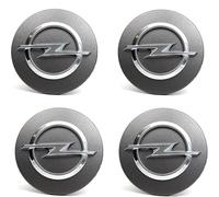 CHANGKAIFA 4 Pezzi Auto Coprimozzo Ruota per Opel Corsa D A B C E F OPC Accessories 2021-2017, Copricerchi Tappi Mozzo Centrale Ruota Cerchioni Copertura Antipolvere Copri Ruota Trim,Grey-60mm