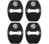 CHANGKAIFA 4 Pezzi Copertura della Serratura della Portiera Dell'auto per MG HS I 2023-, Protezione per Serratura Portiera Auto Ammortizzante,Black