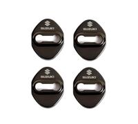 CHANGKAIFA 4 Pezzi Copertura della Serratura della Portiera Dell'auto per Suzuki Vitara Ignis Swift Sx4 Across Swace Jimny, Protezione per Serratura Portiera Auto Ammortizzante,Black