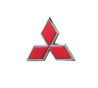 CHANGKAIFA Adesivi 3D per Auto Logo in Metallo Emblema per Mitsubishi L200 Ⅴ Club Cab 2015-2018, Emblema Cromato Decalcomanie Badge Adesivo Decorazione Auto,Red-6.5cm