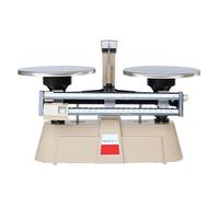 CHANGLKJ Bilancia Meccanica a Doppio Piatto, Bilancia Analitica da Laboratorio di Precisione con Pesi (1 kg, 500 G, 200 G, 100 G), Intervallo di Pesata 0,1 G-2000 G E Lunga Durata, per Laboratori