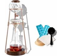 CHANGLKJ Macchina Per Caffè A Goccia Cold Brew, 500 Ml, Con Serbatoio A Torre, Per Preparare Da 2 A 5 Tazze, Con Valvola Di Controllo Della Velocità Di Gocciolamento E Supporto In Acciaio Inox