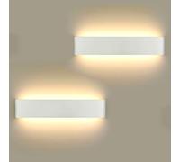 ChangM 2 Pezzi LED Lampada da Parete 16W Bianco Caldo, Moderno Applique da Parete con 110V-260V, Interni Lampada a Muro per Bagno Lampada Soggiorno Camera da Letto Scale Corridoio Luce Notturna