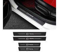 CHANGNIANFA 4 Pezzi Battitacco Adesivi Soglie Porte per Mazda CX-30 CX30 2017-2022, Antiusura Soglia AntiGraffio Benvenuto Pedaliera Styling Accessori,White