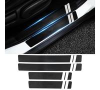 CHANGNIANFA 4 Pezzi Battitacco Adesivi Soglie Porte per Opel Mokka X A J13 I 2016-2019 -, Battitacco Prevenire L'Usura AntiGraffio Accessori Styling Dll'auto Protezioni Porte Auto,4Pcs