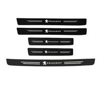 CHANGNIANFA 5 Pezzi Battitacco Adesivi Soglie Porte per Peugeot 2008 I 2016-2019, Antiusura Soglia AntiGraffio Benvenuto Pedaliera Styling Accessori,Peugeot