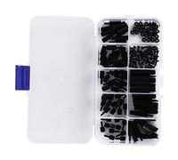 Changor 140 Pezzi M2 Kit di Distanziatori per Dadi Esagonali a Testa Tonda in Nylon in Nylon per elettricità Fai da Te Bianco 30 Dadi Esagonali + 30 Viti a Croce + 80 Distanziatori Maschio Femmina,