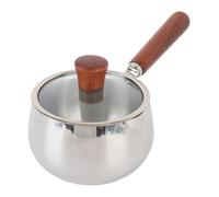 Changor 316 Pentola di Latte in Acciaio Inossidabile, Casseruola Anti -stick 1L con Pentola di Pasta per Zuppe Multifunzionale per una Dieta Singola