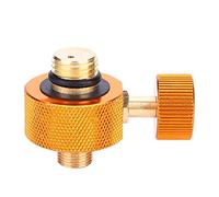 Changor Adattatore per Serbatoio del Gas, Convertitore per Testa del Bruciatore per Fornello da Campeggio in Rame con Manopola Regolabile, Adattatore per Cilindro Esterno per Fornello