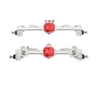 Changor Asse Anteriore e Posteriore RC in Lega di Alluminio, Design a Portale Durevole Maggiore capacità di Superare gli Ostacoli, Adatto per Auto RC Axial SCX10 II 1/10 (#2)