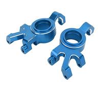 Changor Blocco Sterzo Anteriore RC Coppa dello Sterzo Durevole in Lega di Alluminio CNC per Auto 1/5 2 unità (Blu)