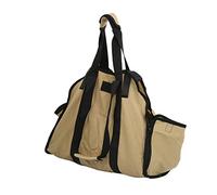 Changor Borsa per Trasporto Legna da Ardere, Resistente, Portatile, in Tessuto Oxford, per Campeggio e attività All'aperto, Dimensioni 41,9 X 37,4 Pollici (Cachi)