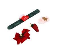 Changor Braccialetti Schiaffeggianti Natalizi Materiale Ecologico di Alta qualità per il Divertimento delle Feste dei Bambini, 1 Set con Comoda Lanugine