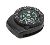 Changor Bussola Subacquea Portatile Eccellenti Prestazioni Subacquee Ampia Finestra di Lettura Laterale per Campeggio Sopravvivenza di Emergenza Persone Plastica Nera 31x26 Mm 1 X Mini Bussola da