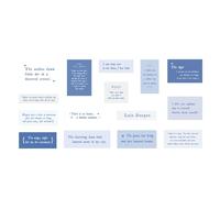 Changor Carta Scrapbooking per Manuale, 45 Fogli (Blu)