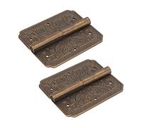 Changor Cerniere Decorative in Ottone Antico Stile Vintage retrò per ante Dell'armadio 2 Set Cerniere per Mobili da Cucina per Ufficio Domestico