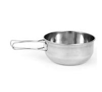 Changor Ciotola da Campeggio Pieghevole in Acciaio Inossidabile Portatile e Versatile per Uso Esterno, Campeggio, Escursionismo, Picnic, Resistente Alla Ruggine 4,7 X 2 X 8,7 Pollici (Piccolo 500 ml)