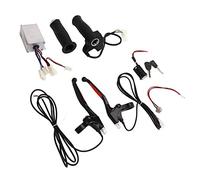 Changor Controller Spazzolato 12V 250W Set di Leve Freno con Impugnatura Acceleratore di Alta qualità per Bici Elettriche Accessori per Scooter in Lega di Alluminio