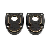 Changor Coperture del Portale in Ottone Precise Tappo dello Sterzo di stabilità Durevole per Axial Capra SCX10 III AR45P 1/10 RC Copertura del Portale, 2 Pezzi Set