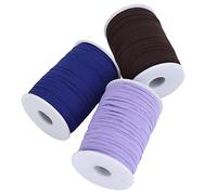 Changor Corda Elastica per Cucire Piatta Ad Alta elasticità da 100 Metri per la Creazione di Maschere Fai-da-te e Progetti di Abbigliamento in Poliestere (#3)