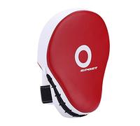 Changor Cuscinetto da Boxe Ispessito per Allenamento di Karate MMA con Materiale in Spugna PU per Assorbimento degli Urti - Vestibilità Regolabile per Tutti i di Mani (Rosso)