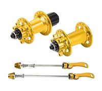 Changor Cuscinetto Del Della Bici Assale Del In Lega Di Alluminio Resistente Per Mountain Bike 4 Cuscinetti 2 Unità (Oro)