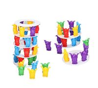 Changor Gioco di Bilanciamento e Impilamento di Blocchi per Bambini Divertente Gioco Colorato con Torre di Pinguini per Migliorare la Coordinazione Occhio-mano Ideale per Bambini di 3 Anni + Materiale