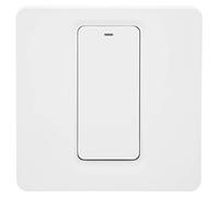 Changor Interruttore Smart Touch, Controllo Remoto 100-240 V CA | Connettività Wi-Fi, compatibile con Home, 1 canale, materiale ABS, installazione semplice