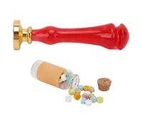 Changor Kit di Timbri per Sigillo di Ceralacca Dal Design Unico, Durevole, per Buste e Inviti, Realizzati in Resina e Metallo (Rossa)