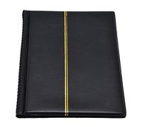 Changor Libro da Collezione di Monete, Album di Conservazione per Monete Commemorative in Pelle PU con 250 Tasche in PVC per Collezionisti 16,6 X 22 Cm (Black)