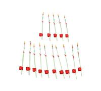 Changor Mini Punta per Canna da Pesca Sul Ghiaccio da 15 Pezzi per Pesca Invernale Portatile, Materiale ABS Resistente, Lunghezza 10,4 Cm/4,1 Pollici, Ideale per Fiumi e Laghi