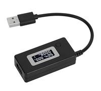 Changor Misuratore USB, Retroilluminazione Display LCD, Tester di | Materiale ABS, salvataggio multiplo di dati, intervallo 4-30 V, visualizzazione di corrente e tensione