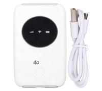 Changor Modem WiFi USB Portatile Sbloccato 4G LTE 150 Mbps per connettività Mobile Router Wireless Integrato da 3200 MAh per Viaggiatori ABS Bianco 10x6x1,5 Cm