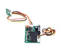 Changor Modulo Sensore di Movimento PIR, Interruttore di Rilevamento del Corpo Umano con Uscita relè a 12 V CC, Portata 120 Gradi 5 M con Regolazione del Ritardo