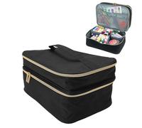 Changor Organizzatore di Accessori per Cuciture, Borsa per la Conservazione a Doppia Cucitura, Sacchetto per Forniture di Cucitura in Poliestere Multipli con Archiviazione Versatile, per (Grey)
