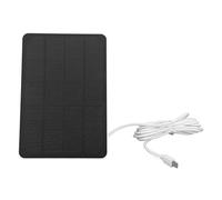 Changor Pannello Solare Efficiente 4W5V per Telecamera Wireless Ricarica Continua per Esterno Pannello Solare Impermeabile IP65 per Telecamera di Sorveglianza con Batteria Ricaricabile per Uso