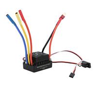 Changor Regolatore di velocità Elettrico ESC Senza Spazzole Impermeabile 60A con Risposta Dell'acceleratore Migliorata per Modello di Auto RC 1/10 50 X 35 X 32 Mm (Inserto a T)