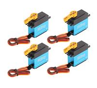 Changor Servo con Ingranaggi in Metallo da 30 kg con Elevata Torsione e Design Impermeabile per Robotica e Veicoli RC, 4 Set in Lega di Alluminio