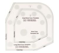 Changor Set di 2 Modelli Accoglienti per Ciotole da 8 Pollici, Modello da Cucito per Avvolgere una Ciotola in Acrilico Resistente per L'artigianato Fai-da-te e Uso Domestico, Design Raffinato