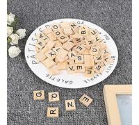 Changor Set di Blocchi Puzzle in Legno per Imparare L'alfabeto e i Numeri Inglesi per Bambini in età Prescolare, Strumenti Educativi Naturali Ecologici da 100 Pezzi (Lettere maiuscole miste)