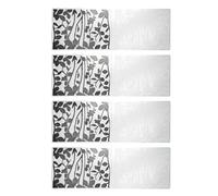 Changor Set di Cartelle per Goffratura da 4 Pezzi con Disegni in Rilievo in Plastica Resistente per Progetti di Artigianato Fai da Te, Trame Decorative