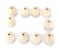 Changor Set di Perline Artigianali da 10 Perline di Legno Colorate per la