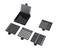 Changor Set di Stencil per Bigliettini Adesivi per Organizzare in Modo Efficiente gli Appunti per L'ufficio, la Casa, la Scuola, in Plastica ABS Nera, 5 Modelli per Studenti e Insegnanti