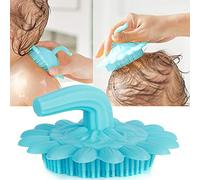 Changor Spazzola per il Bagnetto in Silicone Spazzola per Shampoo Morbida e Delicata Sulla Pelle per Neonati e Bambini Piccoli, 4 Opzioni di Colore, Dai 3 Mesi in su (Blu)