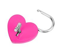 Changor Squisito Lucchetto a Forma di Cuore in Metallo per Diario, Portagioielli e Piccole Valigie - Giallo/blu/verde/viola per gli Amanti Dell'artigianato (Rosa Rossa)