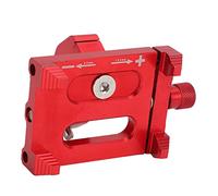 Changor Supporto per Cellulare da Bicicletta Resistente Lega di Alluminio per Assorbimento degli Urti e Antiscivolo per Mountain Bike e Ciclismo Adesivo (Rossa)