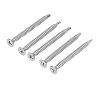 Changor Vite Autoperforante, Lunghezza 50 Mm, Acciaio Inossidabile 410 | Resistente alla corrosione, bloccaggio facile, struttura stabile, utilizzo di legno e metallo